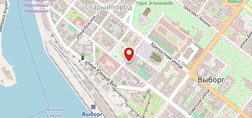 Выборгский трамвай на карте