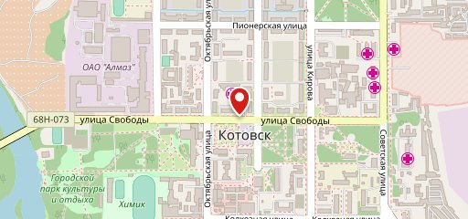 Выпечка и кофе на карте