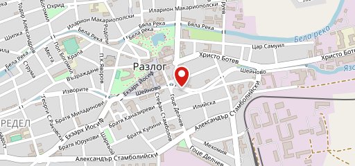 Винарна Бохеми Разлог на карте