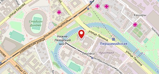 Место про еду на карте
