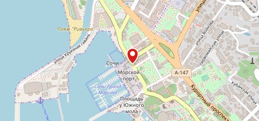 Яхты в Сочи на карте