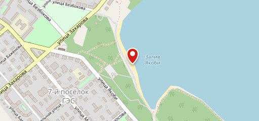 Якоби Пляж на карте
