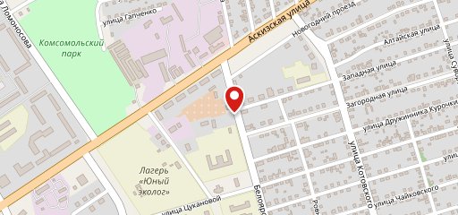 Янтарный на карте