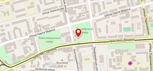 Ясень на карте