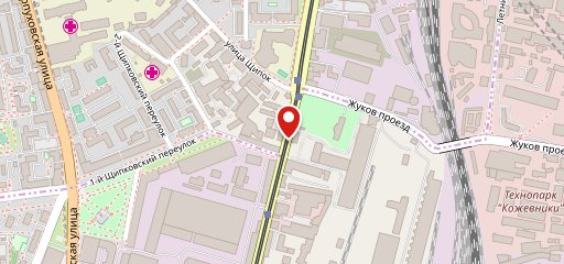 Желтая стрела на карте
