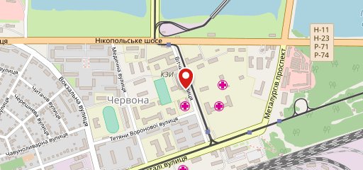 Столовая на карте