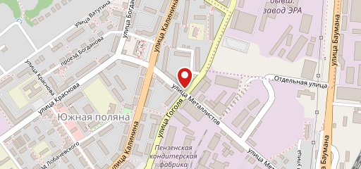 Южная полянка на карте