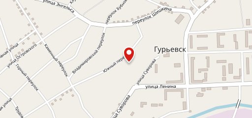 Южное на карте