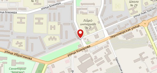 Южное на карте