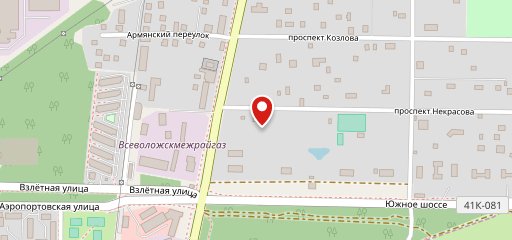 Южное на карте