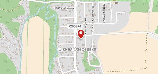 Южный берег на карте