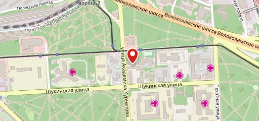 Загородный на карте