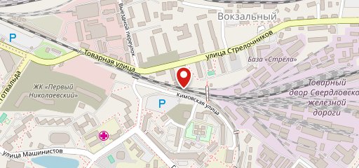 Закат на карте
