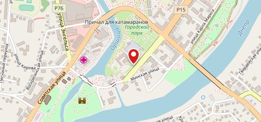 Замковое на карте