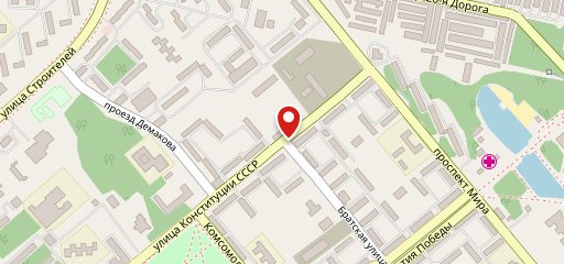 Зареченский каравай на карте