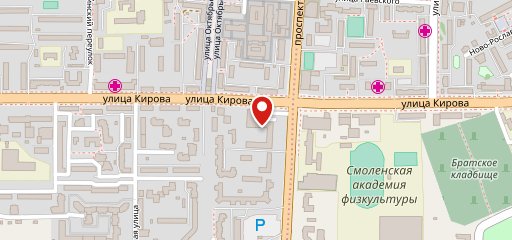 Зебра на карте