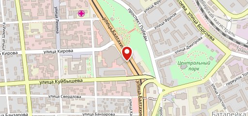 зеленое яблоко на карте