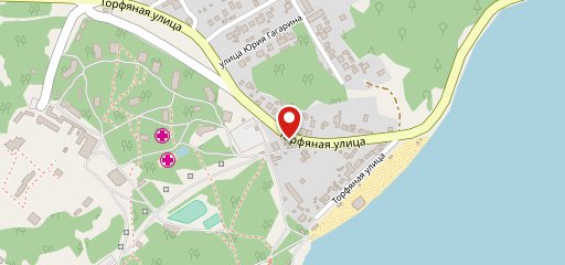 Зеленая поляна на карте