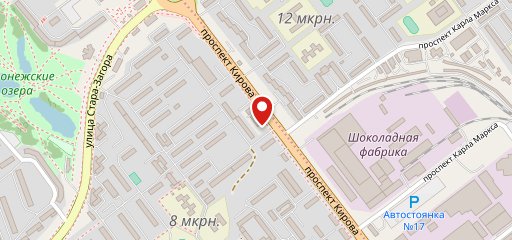 Зенит на карте