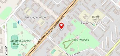 Жаркая поляна, Столовая на карте