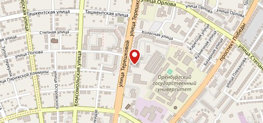 Желтый фонарь на карте