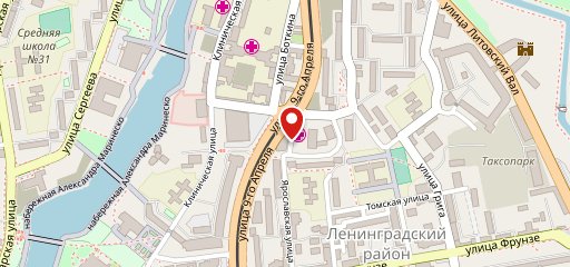 Золотой Телёнок, Ресторан на карте