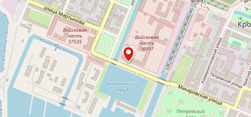 Золотой Якорь, Кафе на карте
