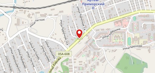 Зона ожидания на карте