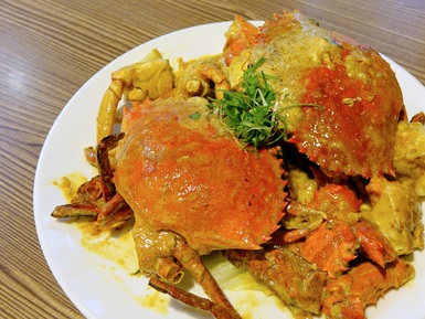 Крабы с соусом карри